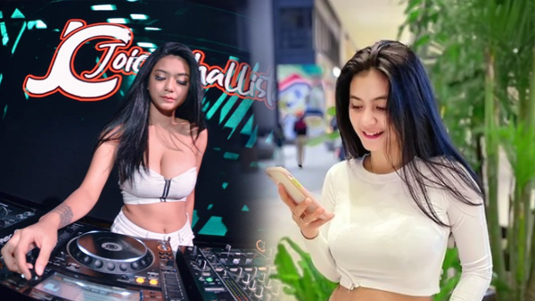 Dj Joice Challista Eksib di Cafe Dengan Temannya
